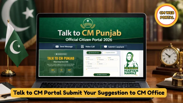 Talk to CM Portal – How to Apply and Submit Your Suggestion to CM Office